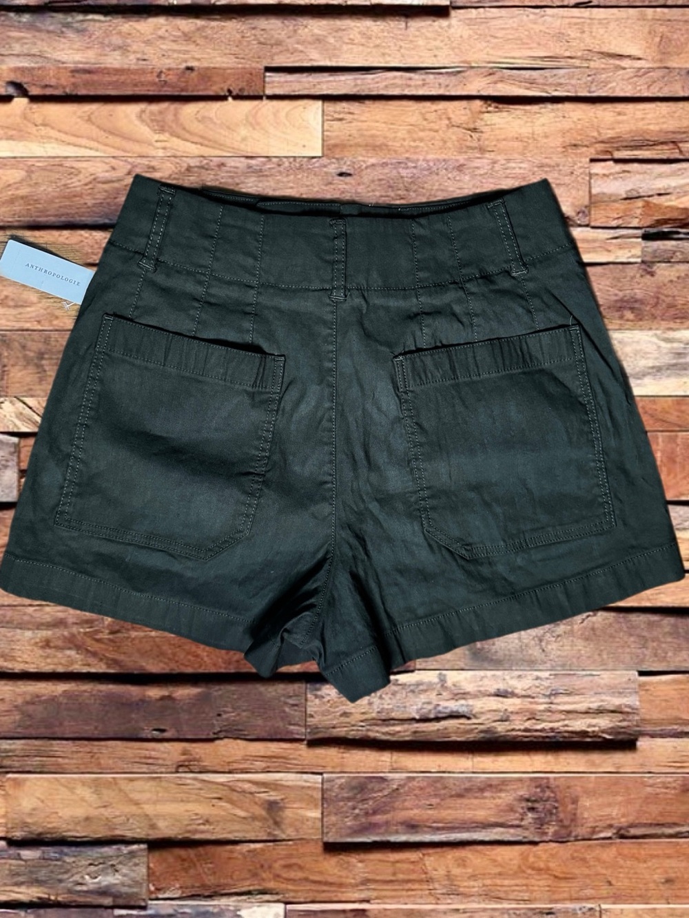 *NWT* Maeve Colette High-Rise Shorts (olive) - Picture 2 of 5